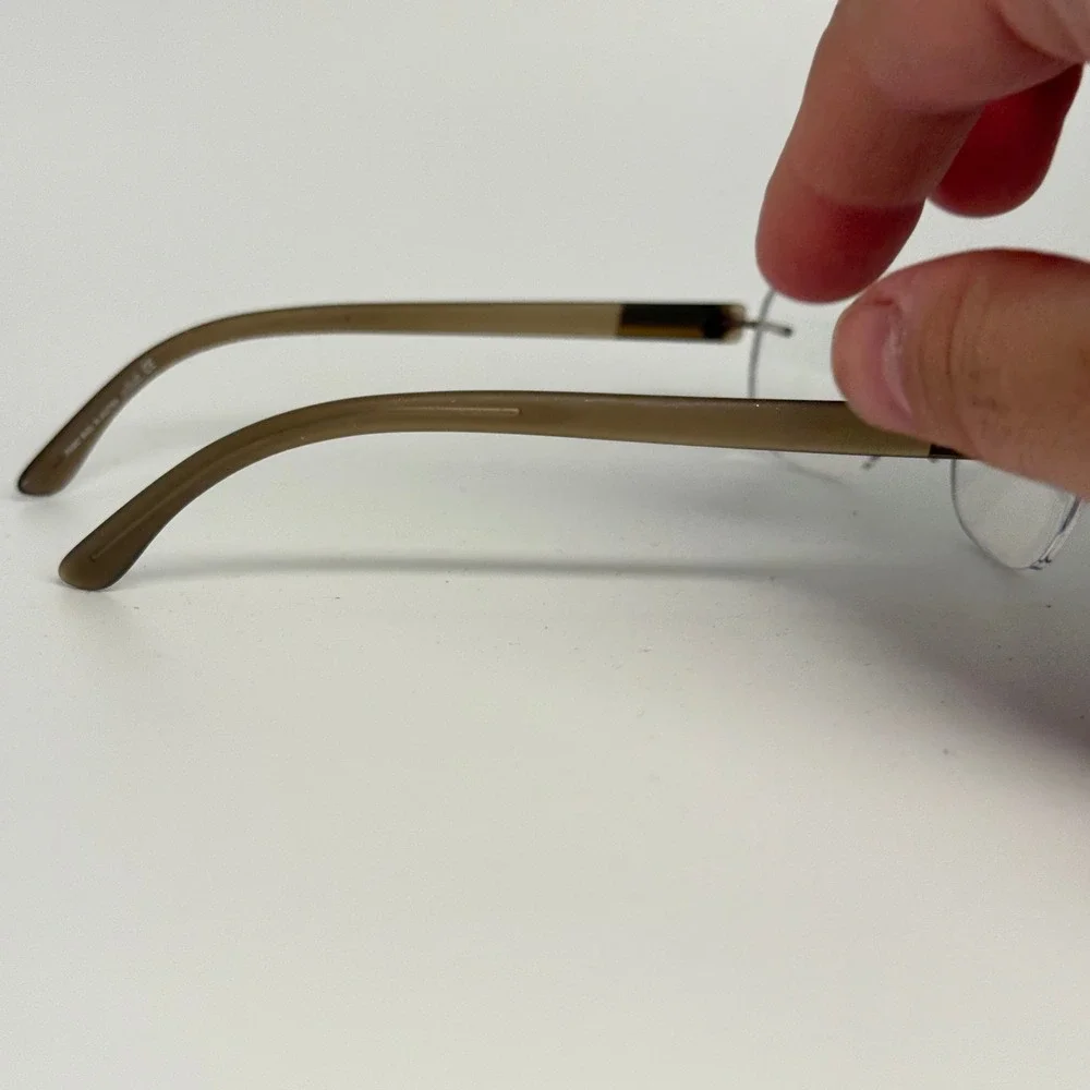Silhouette 7608 40 6055 Rimless Eyeglasses Brown Bronze 19 140‎ Austria Titanium